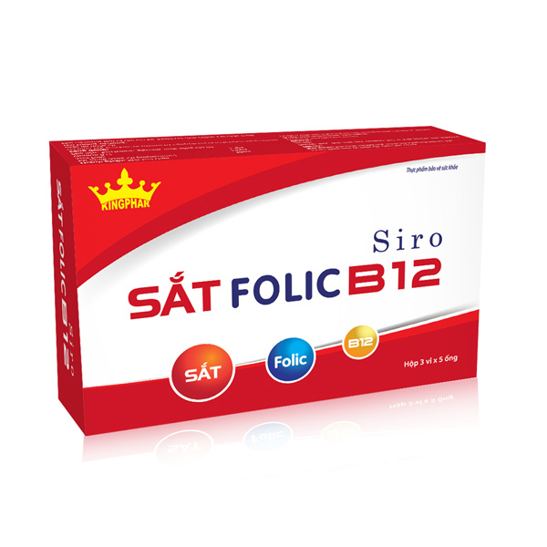 Thực phẩm bảo vệ sức khỏe Siro Sắt Folic B12